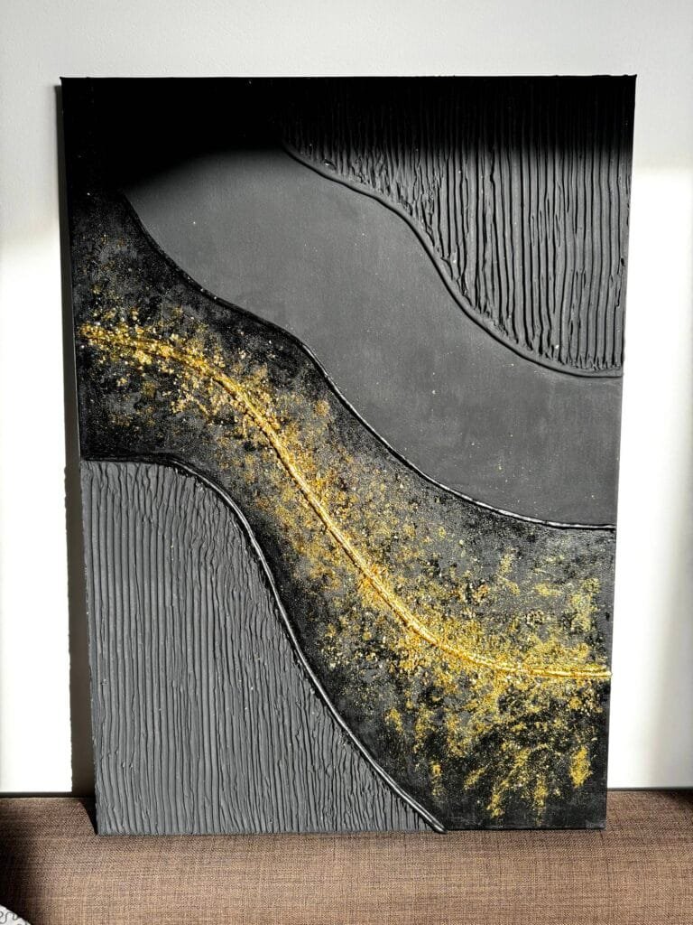 obraz-black-gold-abstract- obraz black gold abstract