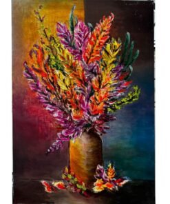 Flowers Bouquet colorfull elegant paint structured nature