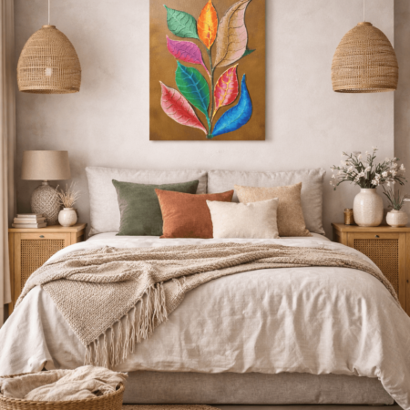 artieboo handmade painting leaves