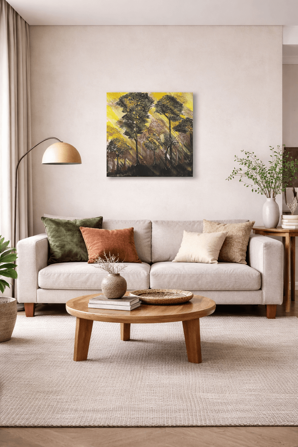 artieboo forest sunrise black handmade