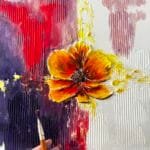 Colorfull Abstract flower magic wall art painting structured
