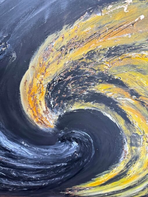 Handmade 3D art Abstract Connection 70x70 wall art painting - Image 5