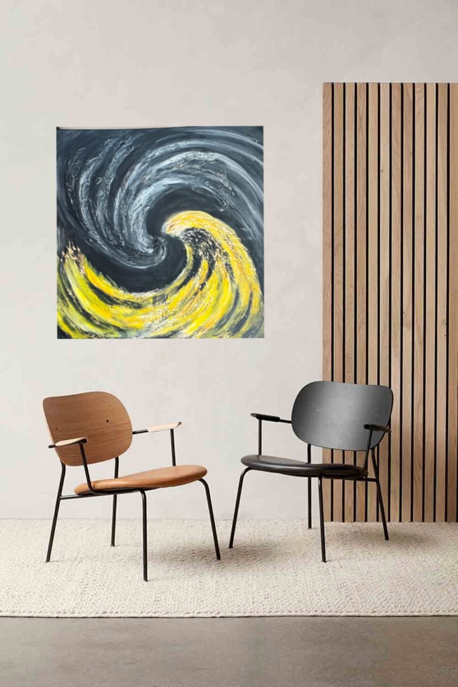 Handmade 3D art Abstract Connection wall art painting