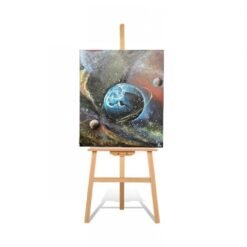 Handmade textured wall art painting universe abstract