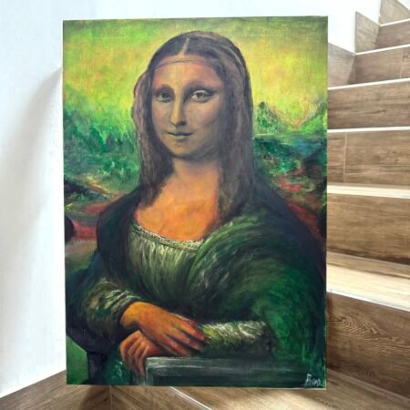 Handmade wall art painting classic women retro MonaLisa