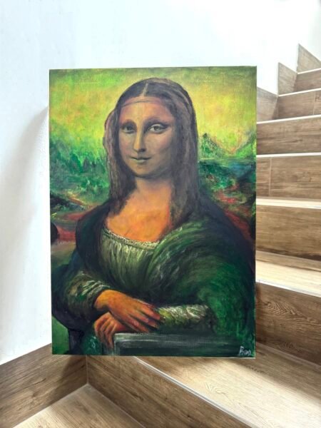 Handmade wall art painting classic women retro MonaLisa